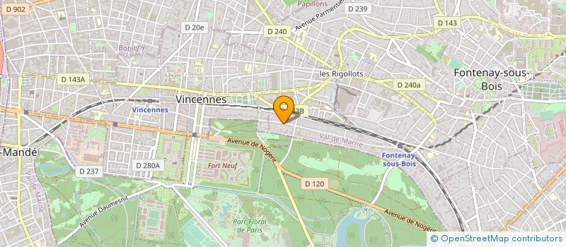 localisation de l'entreprise SIN-OSTEO à FONTENAY-SOUS-BOIS