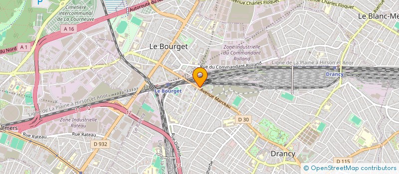 localisation de l'entreprise SINA à DRANCY