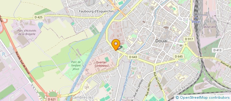 localisation de l'entreprise SINA à DOUAI