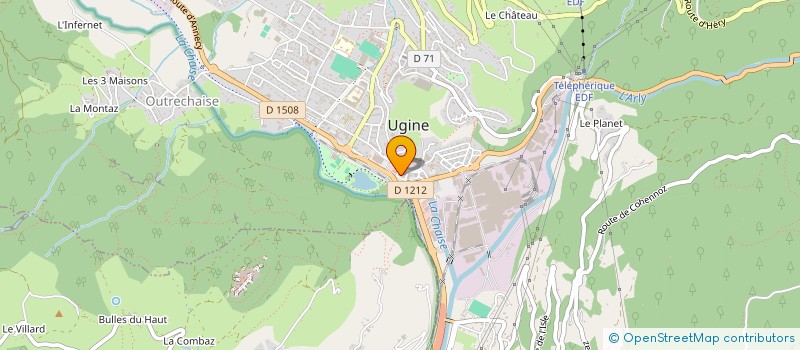 localisation de l'entreprise SINA à UGINE
