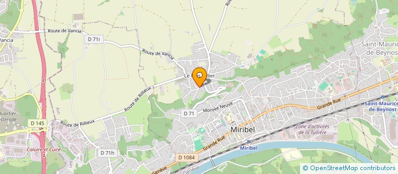 localisation de l'entreprise SINA à MIRIBEL