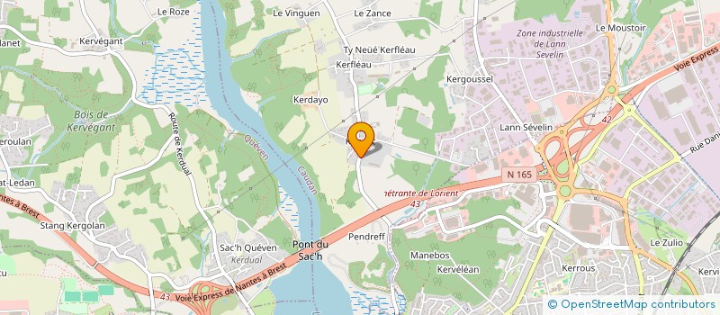 localisation de l'entreprise SINAC  CAUDAN