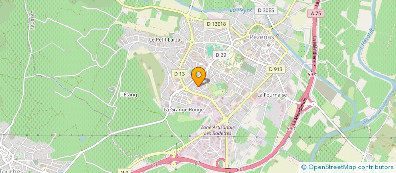 localisation de l'entreprise SINAC IMMO  PEZENAS