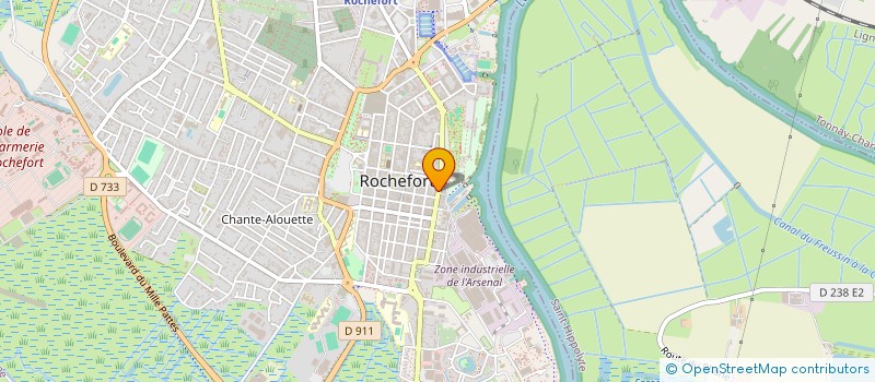 localisation de l'entreprise SINACA à ROCHEFORT
