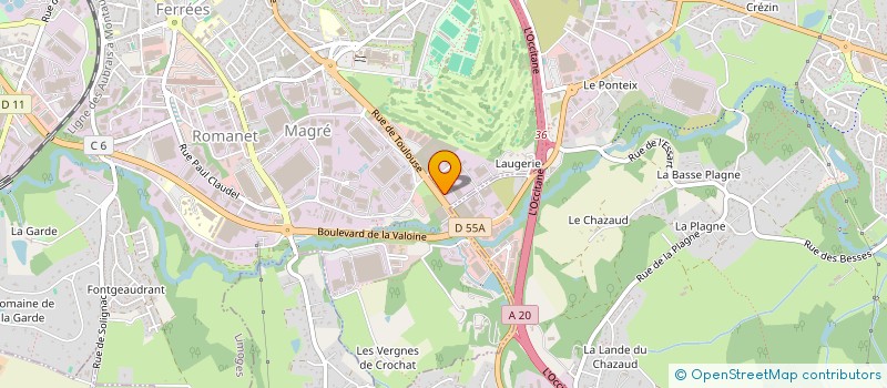 localisation de l'entreprise SINAEVE CL à LIMOGES