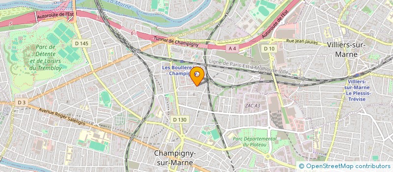 localisation de l'entreprise SINAN à CHAMPIGNY-SUR-MARNE