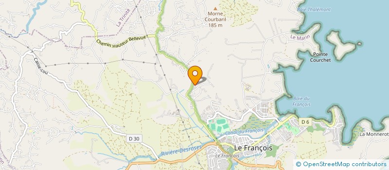 localisation de l'entreprise SINAPI BIO  LE FRANCOIS