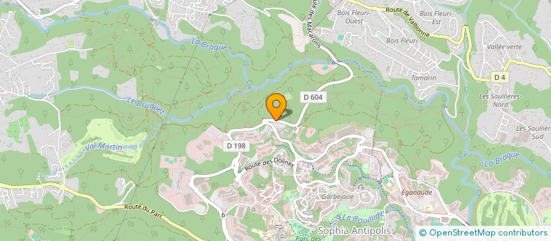 localisation de l'entreprise SINAPPS à VALBONNE