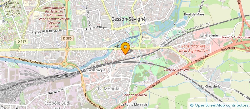 localisation de l'entreprise SINARI INVEST à CESSON-SEVIGNE
