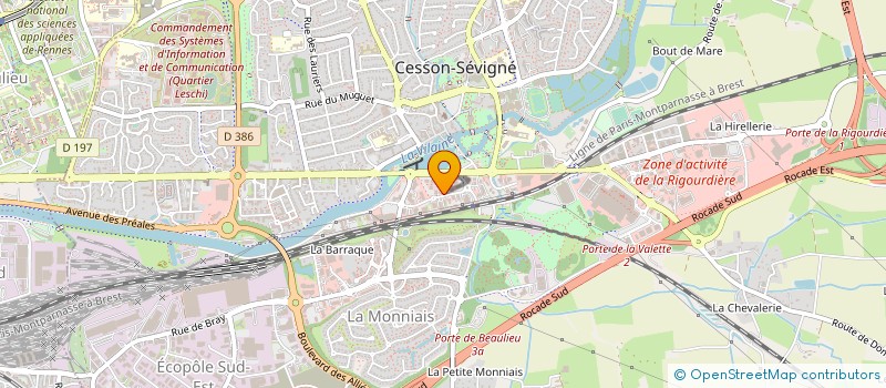 localisation de l'entreprise SINARI OBC à CESSON-SEVIGNE