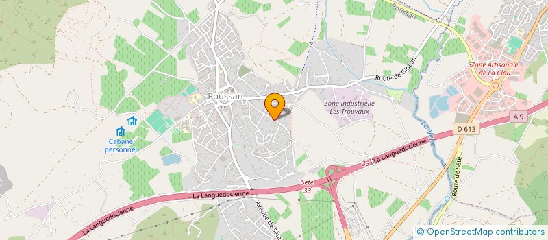 localisation de l'entreprise SINATECH  POUSSAN