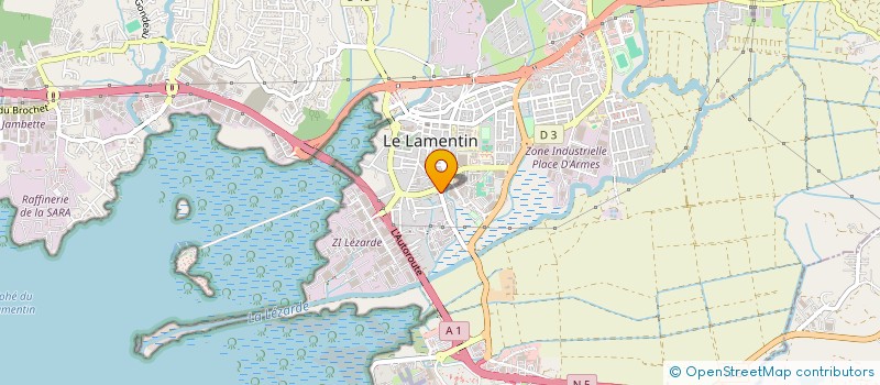 localisation de l'entreprise SINAUBAT à LE LAMENTIN