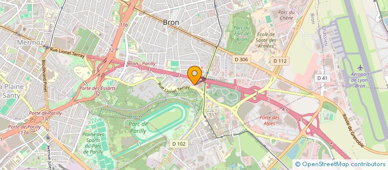 localisation de l'entreprise SINBAD ORGANISATION  BRON