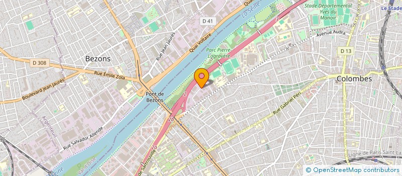 localisation de l'entreprise SINBRO à COLOMBES