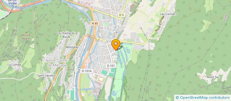 localisation de l'entreprise SINC  VIZILLE