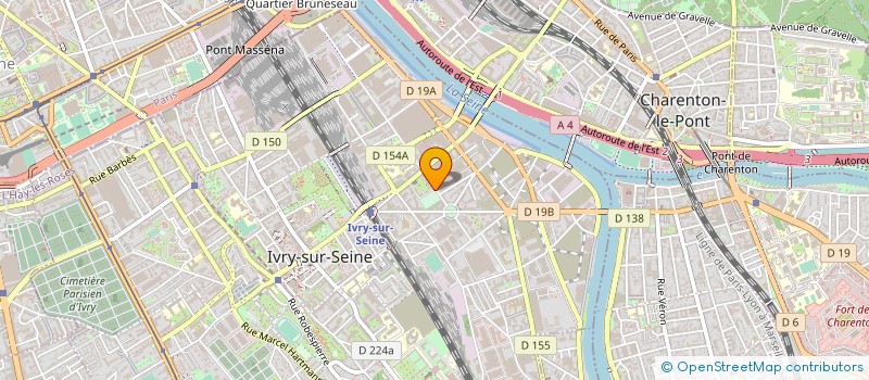 localisation de l'entreprise SINCE 1974 à IVRY-SUR-SEINE