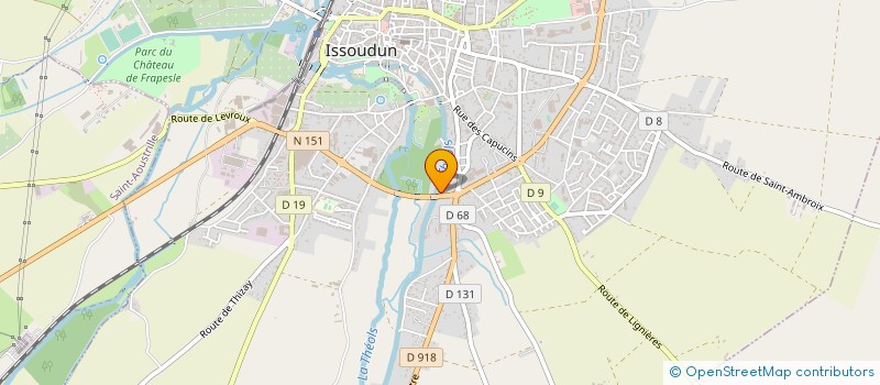 localisation de l'entreprise SINCE à ISSOUDUN