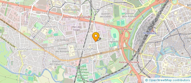 localisation de l'entreprise SINCHEM EUROPE à STRASBOURG
