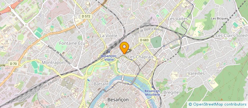 localisation de l'entreprise SINCLAIR VAUQUET  BESANCON