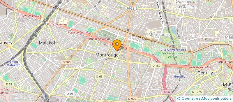 localisation de l'entreprise SINCRO à MONTROUGE