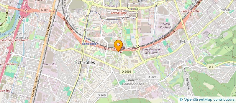 localisation de l'entreprise SINCRONE COWORK à ECHIROLLES