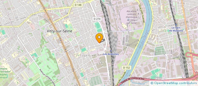 localisation de l'entreprise SINCU BTP  VITRY-SUR-SEINE