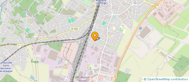 localisation de l'entreprise SINDEL à BRETIGNY-SUR-ORGE