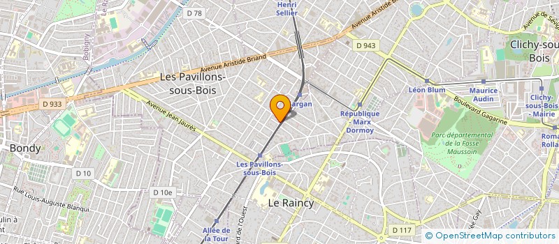 localisation de l'entreprise SINDEL à LES PAVILLONS-SOUS-BOIS