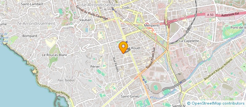 localisation de l'entreprise SINDIC COPRO RESIDENCE GASCOGNE à MARSEILLE