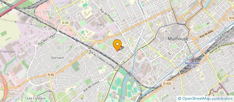 localisation de l'entreprise SINDIC DE COPROPRIETAIRES 21 RUE DAGUERRE  MULHOUSE