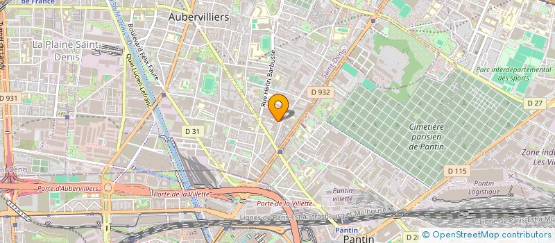 localisation de l'entreprise SINDICAT DE COPROPRIETE TREVET  AUBERVILLIERS