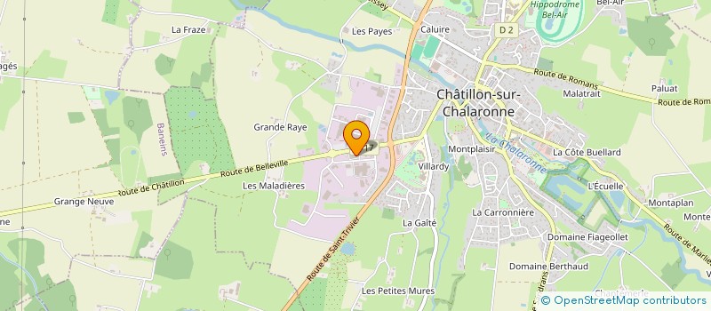 localisation de l'entreprise SINDRA SA à CHATILLON-SUR-CHALARONNE
