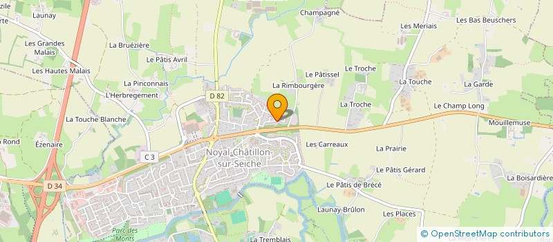 localisation de l'entreprise SINDY RAUFLET CONSEIL  NOYAL-CHATILLON-SUR-SEICHE