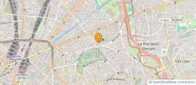 localisation de l'entreprise SINE DIE FILMS  PARIS