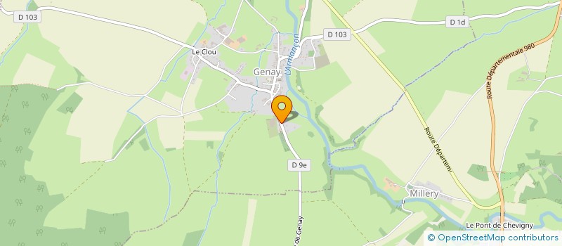 localisation de l'entreprise SINE MUROS  GENAY