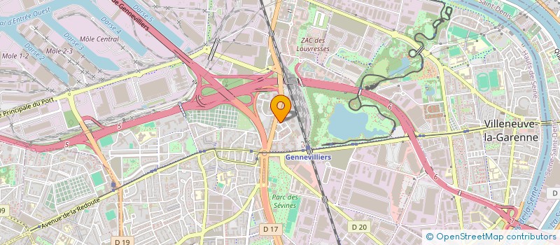 localisation de l'entreprise SINE QUA NON à GENNEVILLIERS