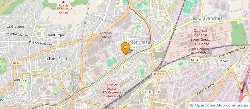 localisation de l'entreprise SINE-WAVE IMPACT  CLERMONT-FERRAND