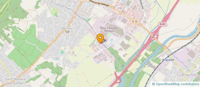 localisation de l'entreprise SINED ROUTAGE à BERNIN