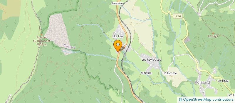 localisation de l'entreprise SINEIPY 38  ROISSARD