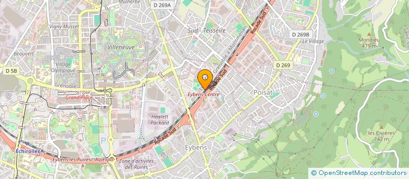 localisation de l'entreprise SINELEC  EYBENS