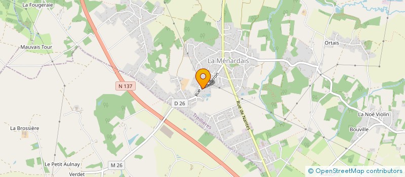 localisation de l'entreprise SINELEC à TREILLIERES