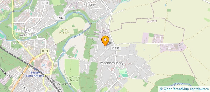 localisation de l'entreprise SINEQUAVERT SERVICES à VARENNES-JARCY