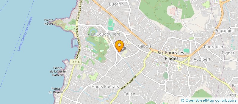 localisation de l'entreprise SINERBIO à SIX-FOURS-LES-PLAGES