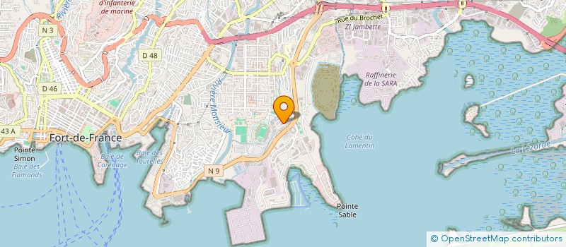 localisation de l'entreprise SINERGY OUTREMER à FORT-DE-FRANCE