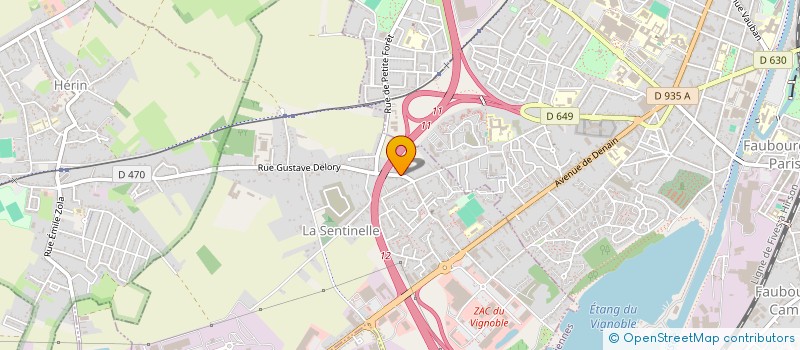 localisation de l'entreprise SINERME  LA SENTINELLE