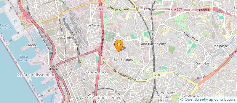 localisation de l'entreprise SINESCIS à MARSEILLE