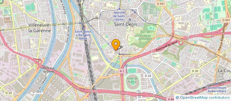 localisation de l'entreprise SINFIN à SAINT-DENIS