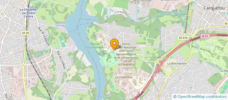 localisation de l'entreprise SINFOBIO à NANTES