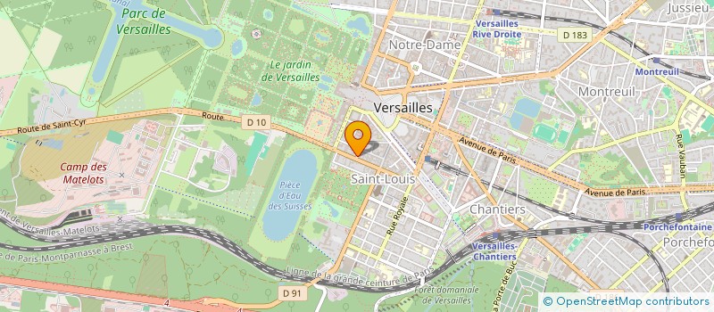 localisation de l'entreprise SINFONY EVENEMENTS à VERSAILLES