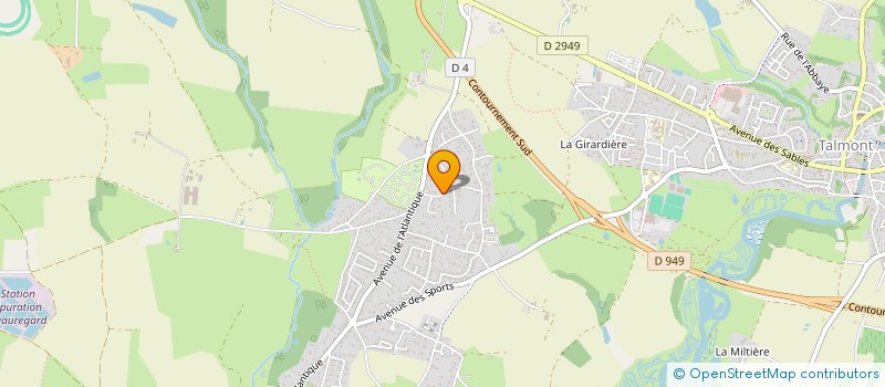 localisation de l'entreprise SINFORG à TALMONT-SAINT-HILAIRE